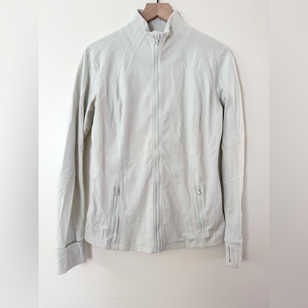 Antonio Melani Awaken High-Tech Full Zip Front Pale Blue Green Jacket Size L